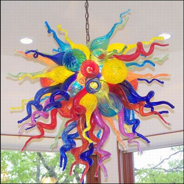 

art decorative designer mouth blown glass with 110v-240v led bulbs art design frosted hand blown murano glass chandelier