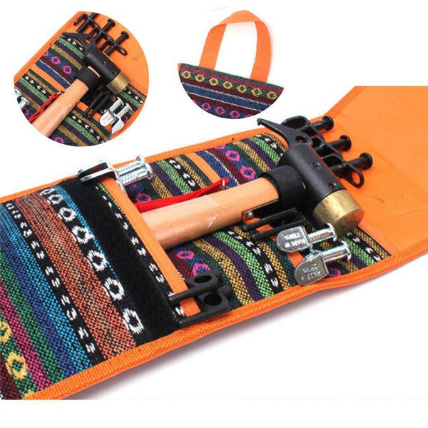 

travel portable camping nail hammer storage bag outdoor camping items storage safety & survival z0613