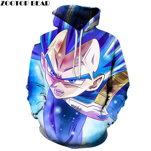 

cartoon goku blue eyebrows hoody anime mens pullover sweatshirt pullover hoodie streatwear 6xl dropship, Black