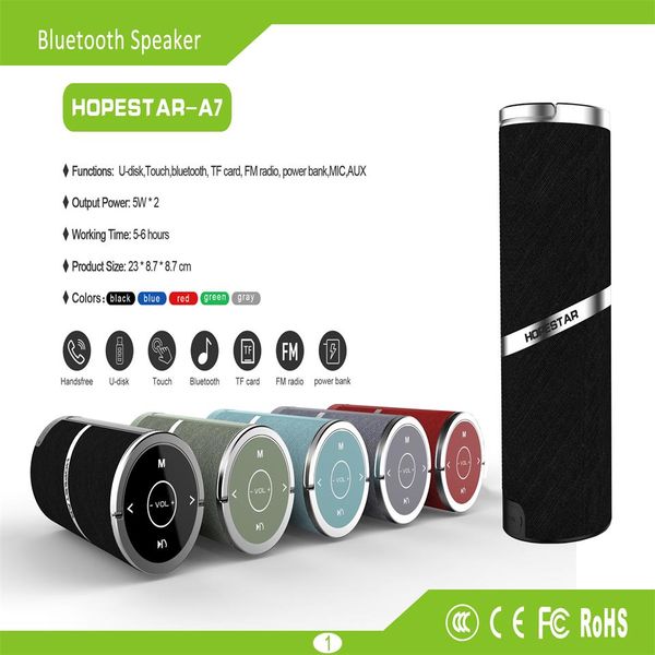 

hopestar-a7 factory direct sales bluetooth speaker portable bluetooth speaker outdoor waterproof wireless audio portable portable touch tws