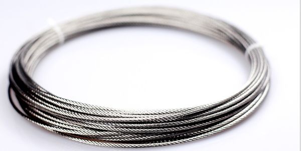 

3-10mm 10--100m,7x7 or 7x19 304 stainless steel wire rope softer fishing cable clothesline