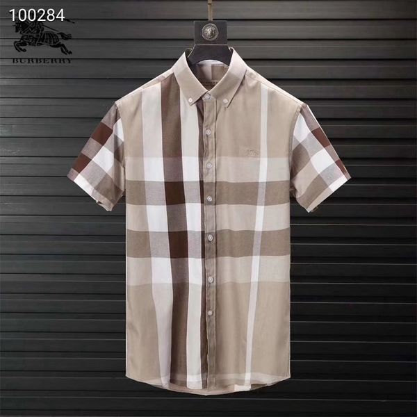 

2019 american business brand self-cultivation plaid shirt, fashion designer brand long-sleeved cotton casual shirt striped co-dress shirt-q8, White;black