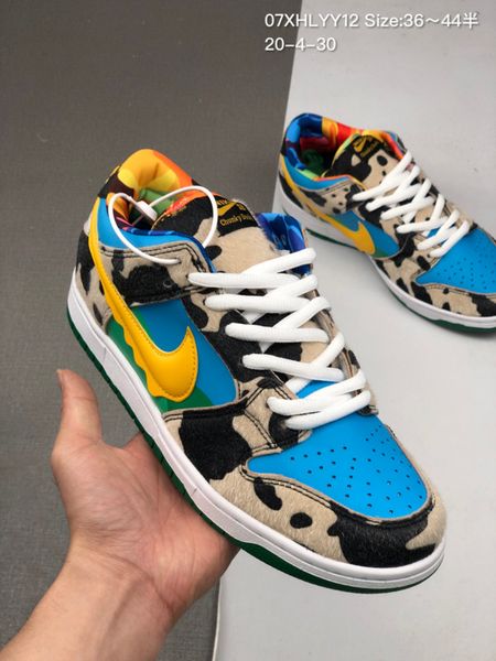 

2020 new shoes ben & jerr's x nike sb dunk low chunky dunky mens running shoes sports sneakers, Black