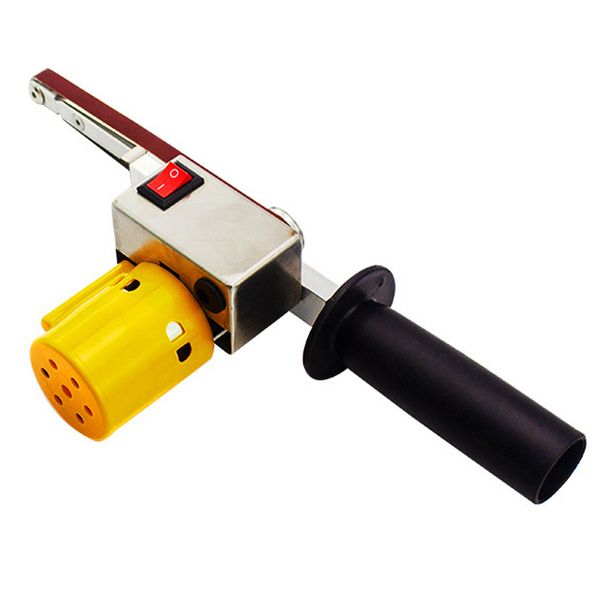 

handheld electric belt sander mini sanding machine angle grinder with sanding belt for polishing micro polishing machine