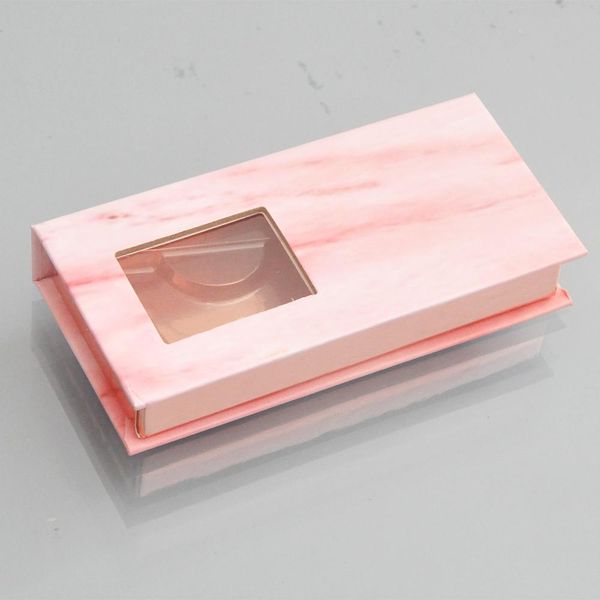 

10pcs false eyelash packaging box lash boxes custom logo fake 3d mink strip lashes square magnetic packing case empty