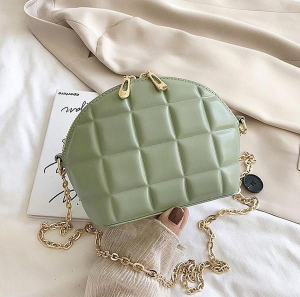 

new fashion women chain shouder bags plain small shell bag girls cross body summer handbag beach bag