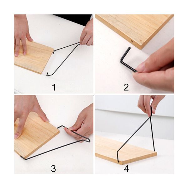 

nordic style scandinavian 1pc metal wall shelf wall decor shelf kids room decoration organizer storage holders