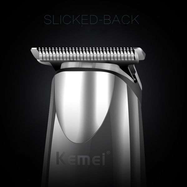 

new kemei professional modelling hair trimmer 0mm baldheaded powerful electric barber hair clipper razor limit combs cortapelos