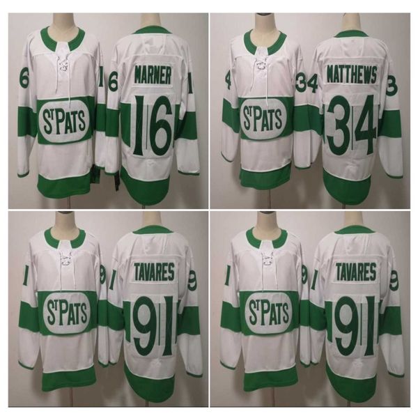 

91 John Tavares 2019 Toronto St. Pats 29 William Nylander 34 Auston Matthews 16 Mitchell Marner Toronto Maple Leafs Hockey Jerseys