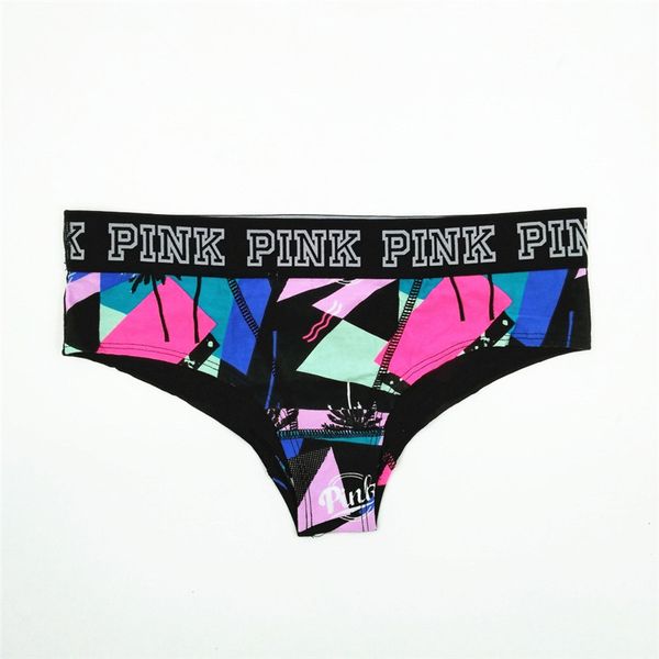 

women panties multi colors autumn winter new thickening arrival elastic good mid waist cotton a19003, Black;pink