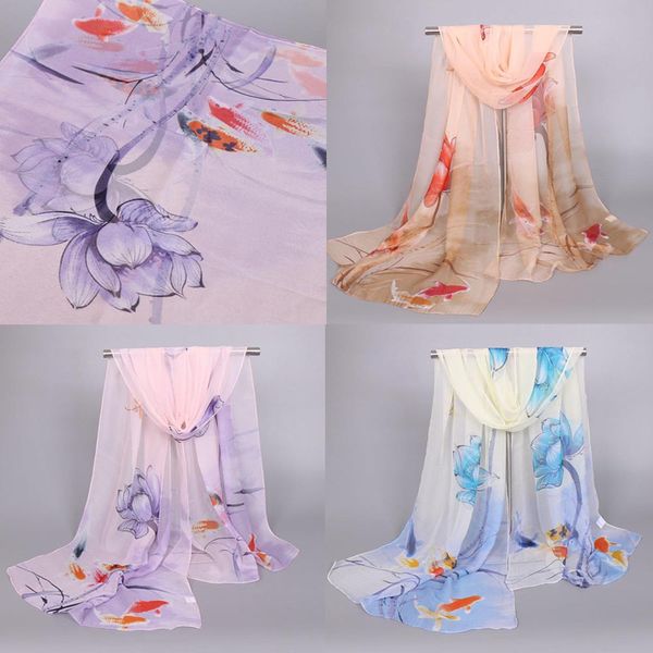 

foulard головные платки большие шали цветочный принт шелковый атлас шарф женская мода длинные мягкие шарф обруча дамы шаль шарфы, Blue;gray