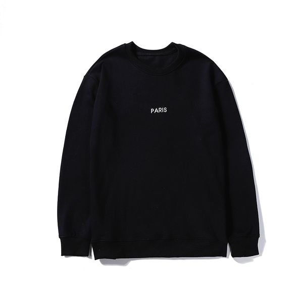 

wholesale men womens designer hoodies brand casual hoodies fashion mens womens luxury o-neck clothing with letter pattern wholesale m-2xl, Black