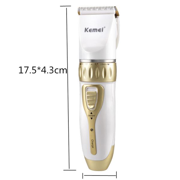 

kemei 1817 rechargeable electric clippers professional razor barber trimmer for men and women body and face trimmer