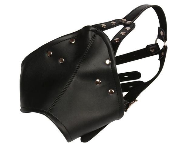 Ball Gag Bocca Bondage Plug Testa Maschera in pelle PVC Museruole Imbracatura Fetish Prodotto del sesso Giocattoli erotici per le donne