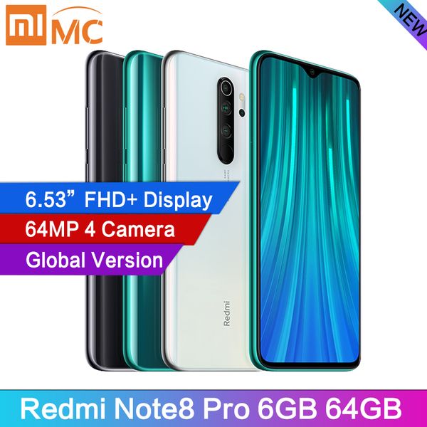 

Global ver ion xiaomi redmi note 8 pro 64mp quad camera 6gb 64gb martphone nfc 4500mah 18w mtk helio g90t 6 53 quot fhd martphone