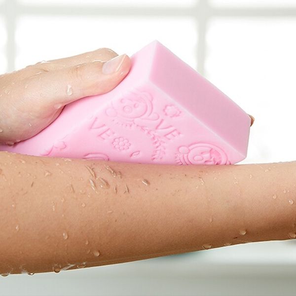 

soft cartoon baby bath sponge brush rubbing scrubber for toddler infant gift