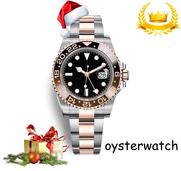 

Big ale promotion chri tma luxury watch brand automatic watch tainle teel trap black dial men nice watche ro e ilver