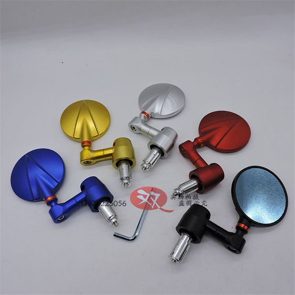 

5 colors available motorcycle mirror cnc motorcycle backup mirrors handlebar grips rearview side mirror scooter parts 8mm 10mm