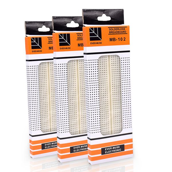 

3/5pcs mb-102 830 point solderless bread board for arduino