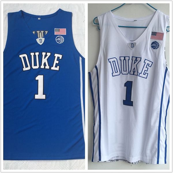 

ncaa duke blue devils # 1 ирвинг синий баскетбол прошитой колледж джерси, Black