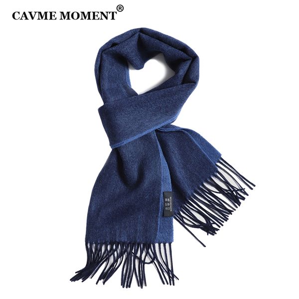 

cavme pure cashmere scarf for men basic long scarf winter scarves for lady double colors business wraps custom letters, Blue;gray