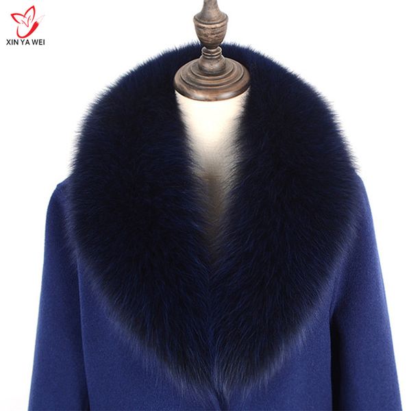 

women new real fur collar multicolor shawl collar fur female fashion autumn and winter warm shawl scarves