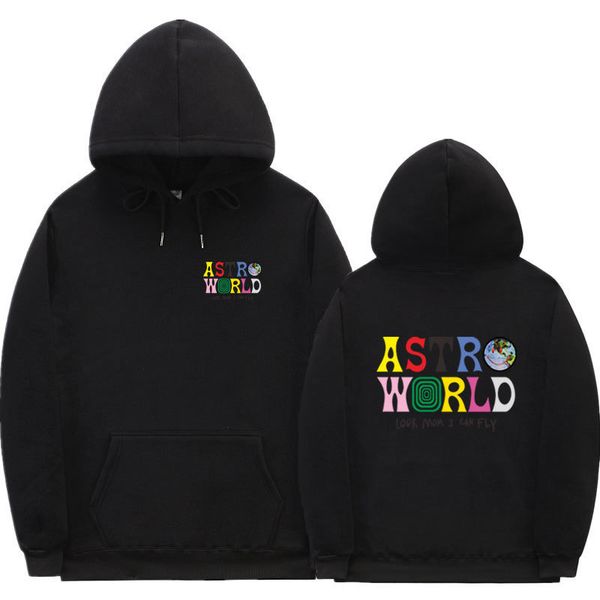 

sweat Ã capuche astroworld mode homme et femme streetwear sweat lettre look maman je peux voler pull Ã capuche, Black