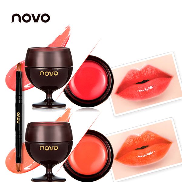

red wine lip gloss makeup crystal lipstick lips tint korean style cosmetics nutrtious waterproof batom lip kit#