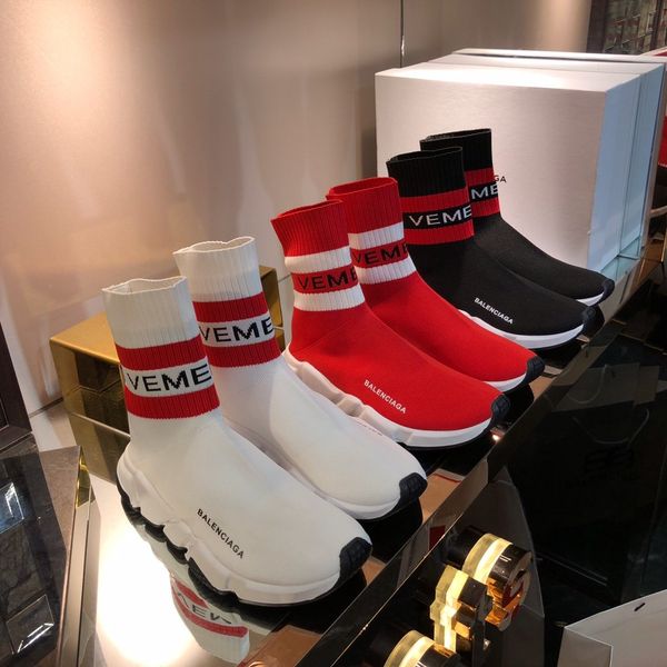 

2020 new sh luxury designer couple stretch socks sneakers couple socks casual shoes high quality