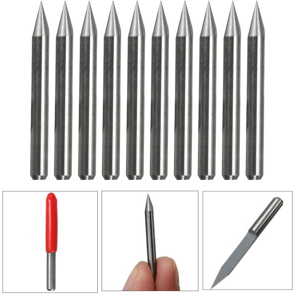 

for wood working machine mini carbide pcb board 0.1mm 30 degree engraving bits v-shape cnc router tool micro drill bits 10pcs