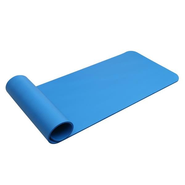 

10 mm thick nbr non slip yoga mat / fitness mat with package bag 183x61x1 (cm) blue