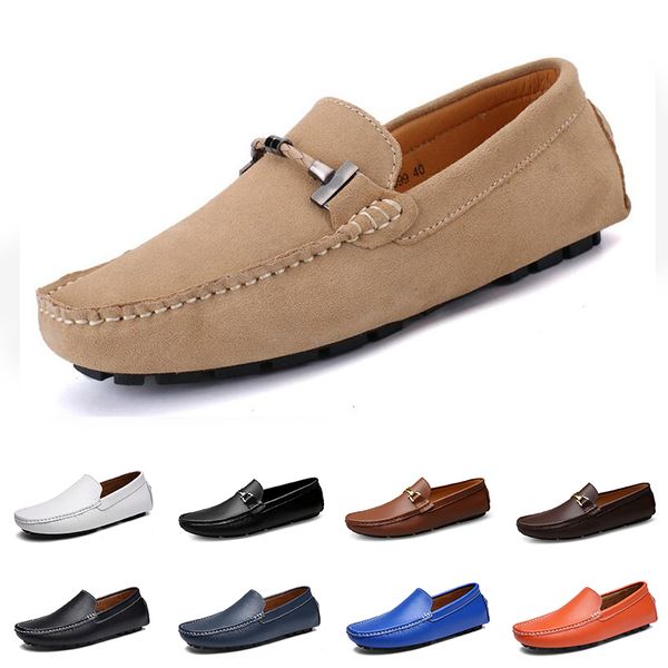 

new men casual shoes espadrilles triple black white brown wine red mens leather sneakers outdoor jogging walking color #15