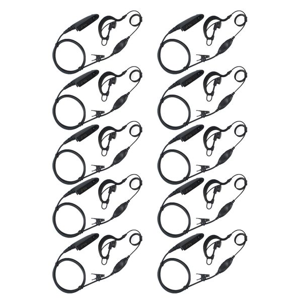 10X Auricular Auricular PTT VOX MIC para Motorola HT750 HT1250 GP328 GP329 GP340 / 380