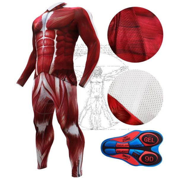 

red muscle man warm winter thermal fleece cycling clothes men's jersey suit outdoor riding bike mtb clothing bib pants set, Black;blue