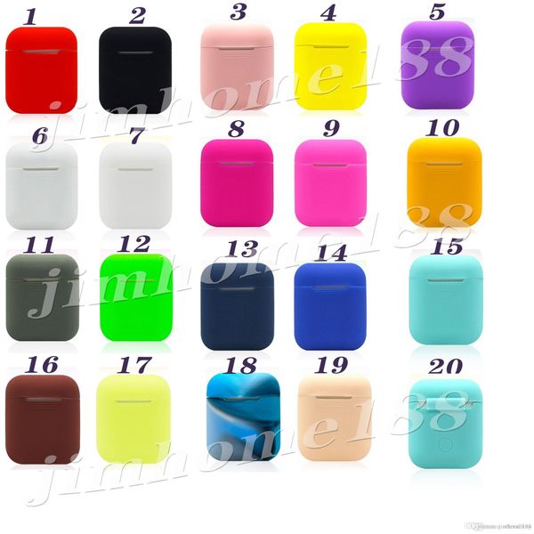 

50 piece new soft silicone case for iphone shockproof cover for iphone earphone cases ultra thin earphone protector case