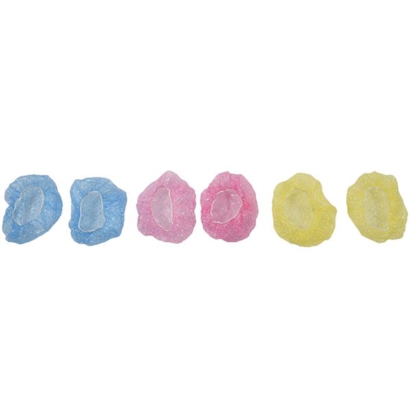 

6 pcs vinyl disposable shower hair cap stretchy bath hat other bath toilet supplies