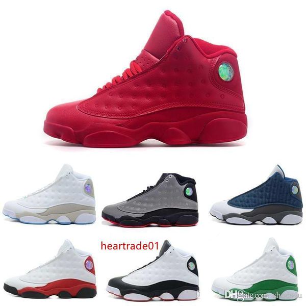 

box]wholesale [with new 13 basketball shoes mens sneakers men 13s black blue white sports shoes us 8-13