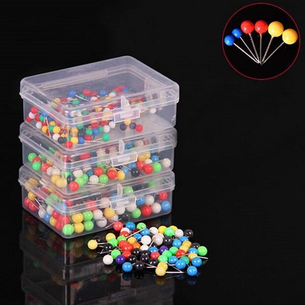 

100pcs pearl sewing needles straight pins diy multi-color round head dressmaking corsage tools dress diy wedding crafts supplies cutwa, Black