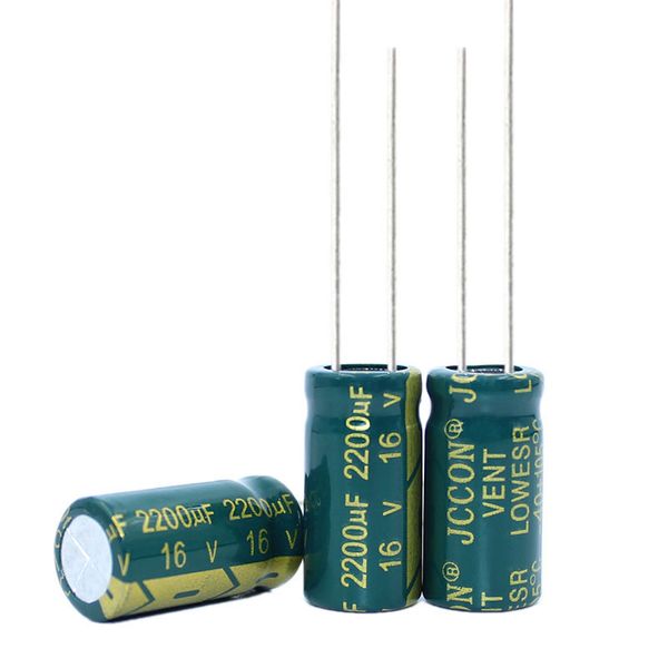 

16v2200uf jccon aluminum electrolytic capacitor volume 10x20 switching power