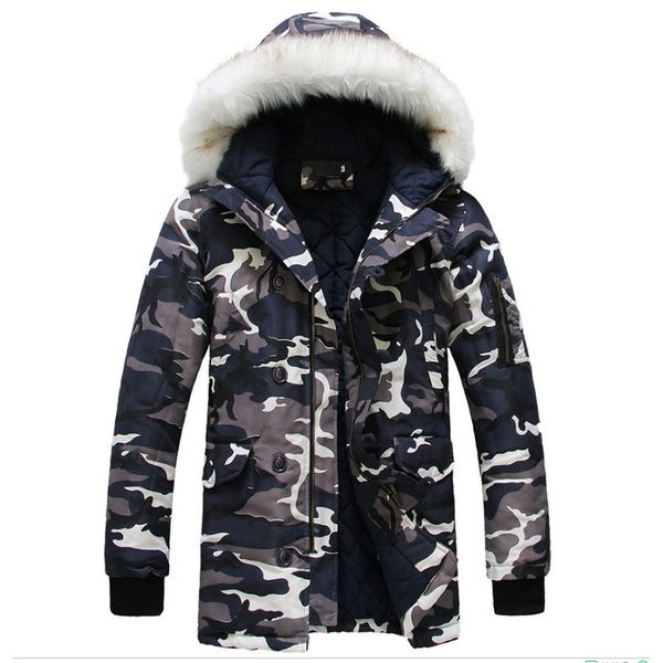 

new fashion down jacket to keep warm men's winter thick snow coat jacket camouflage men and women couple coat, Black