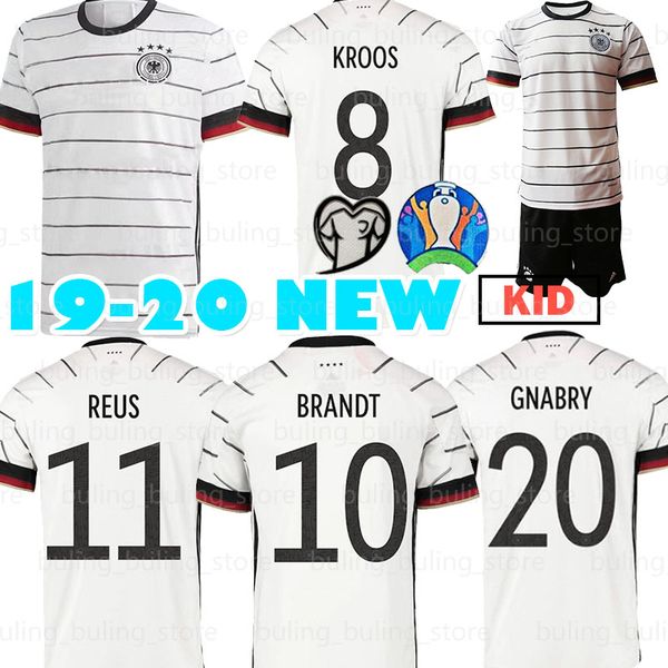 

Germany occer jer ey 5 hummel 8 kroo draxler reu muller gotze home away 2019 2020 men kid kit football hirt, Black;yellow