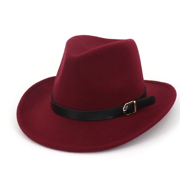 

women men western cowboy hat with leather belt cowgirl hat outdoor casual jazz