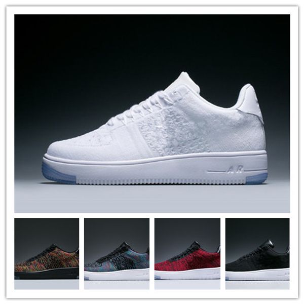 

(with boxes)2018 forced men's women's low running shoes mesh Breathable one unisex 1 knit Euro shoes basketball shoes size 36-45