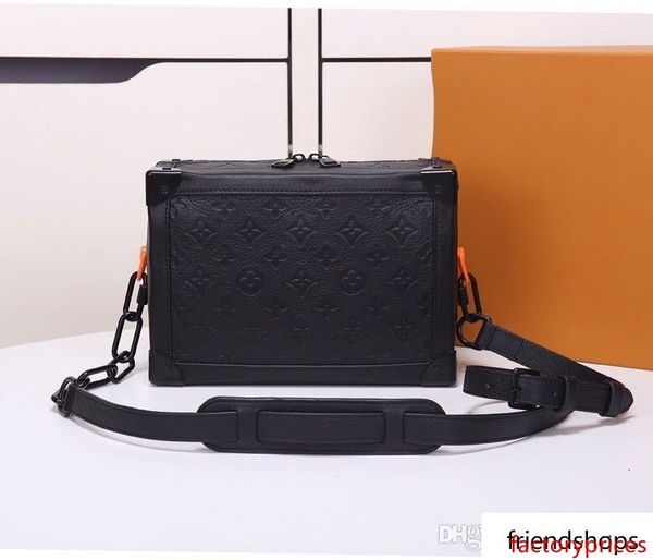 

нового stlye soft trunk box пакет taurillon monogrram коровьей сумка одно плечо сумка сумки люди крест тело miston-й мкр m53288