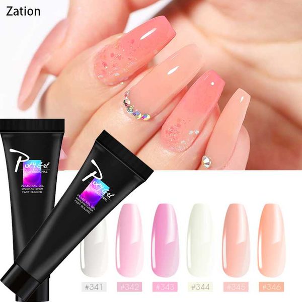 

zation acrylic nude white clear uv builder french nail tips gel builder nail tips quick varnish hybrid, Red;pink