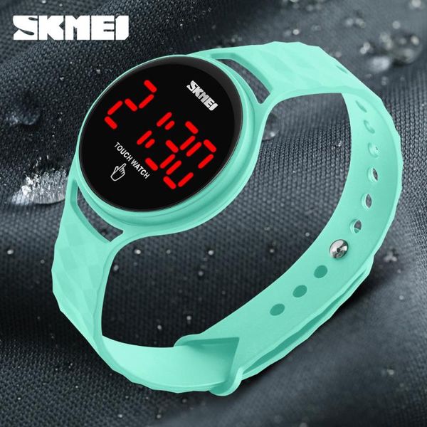 

skmei sport women watches touch screen fashion led digital wristwatches waterproof female ladies watche relogio feminino 1230, Blue