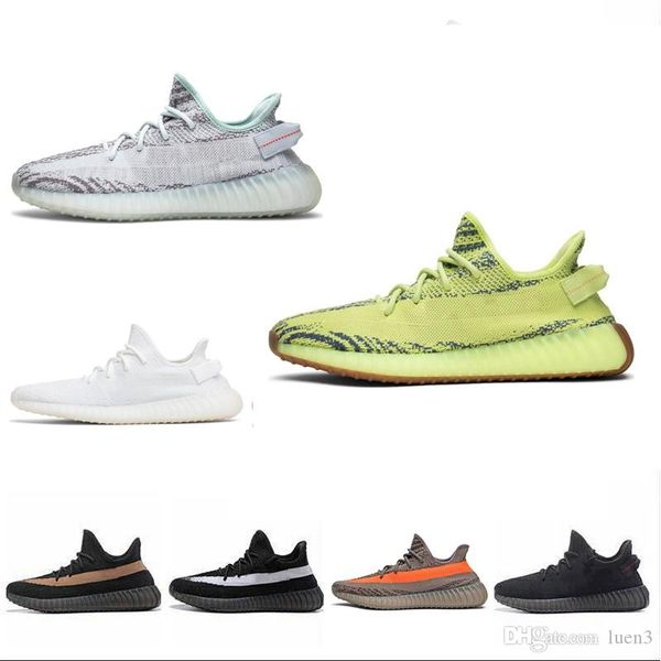 

2019 sneaker new v2 sply running shoes grey orange stripes zebra bred black red lots color quality sneakers 5.5-12 l3