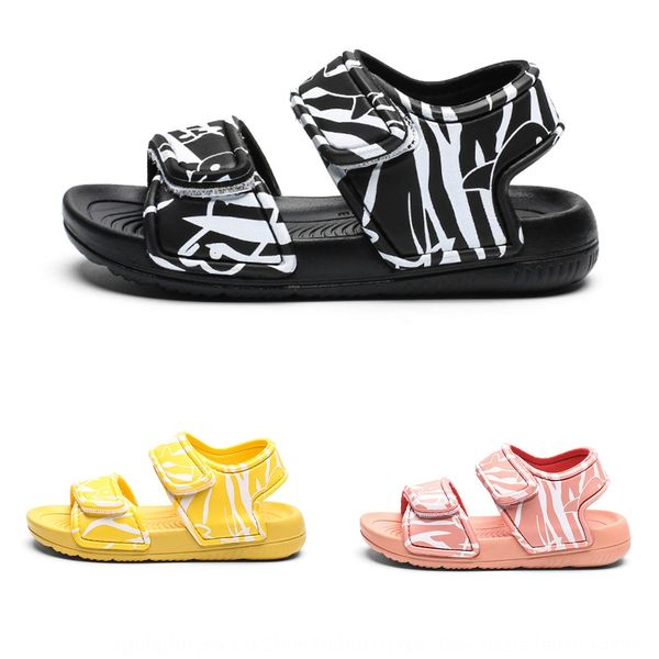 

boys' sports 2020 fashion middle and large children's students sandals tong xie sandals children's shoes boys' beach sho, Black;red