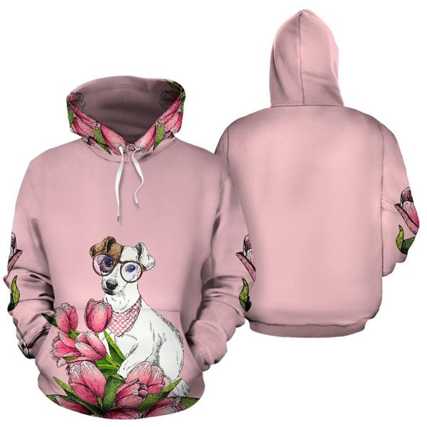 

plstar cosmos jack russell terrier hoodie 3d printed men women hoodie casual sweatshirt tracksuit pullover streetwear, Black