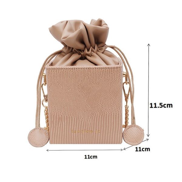 

мода шнурок ведро кошельки небольшой лоскут дамы сумки коробка форма crossbody сумки для женщин 2019 sac a main mx200327